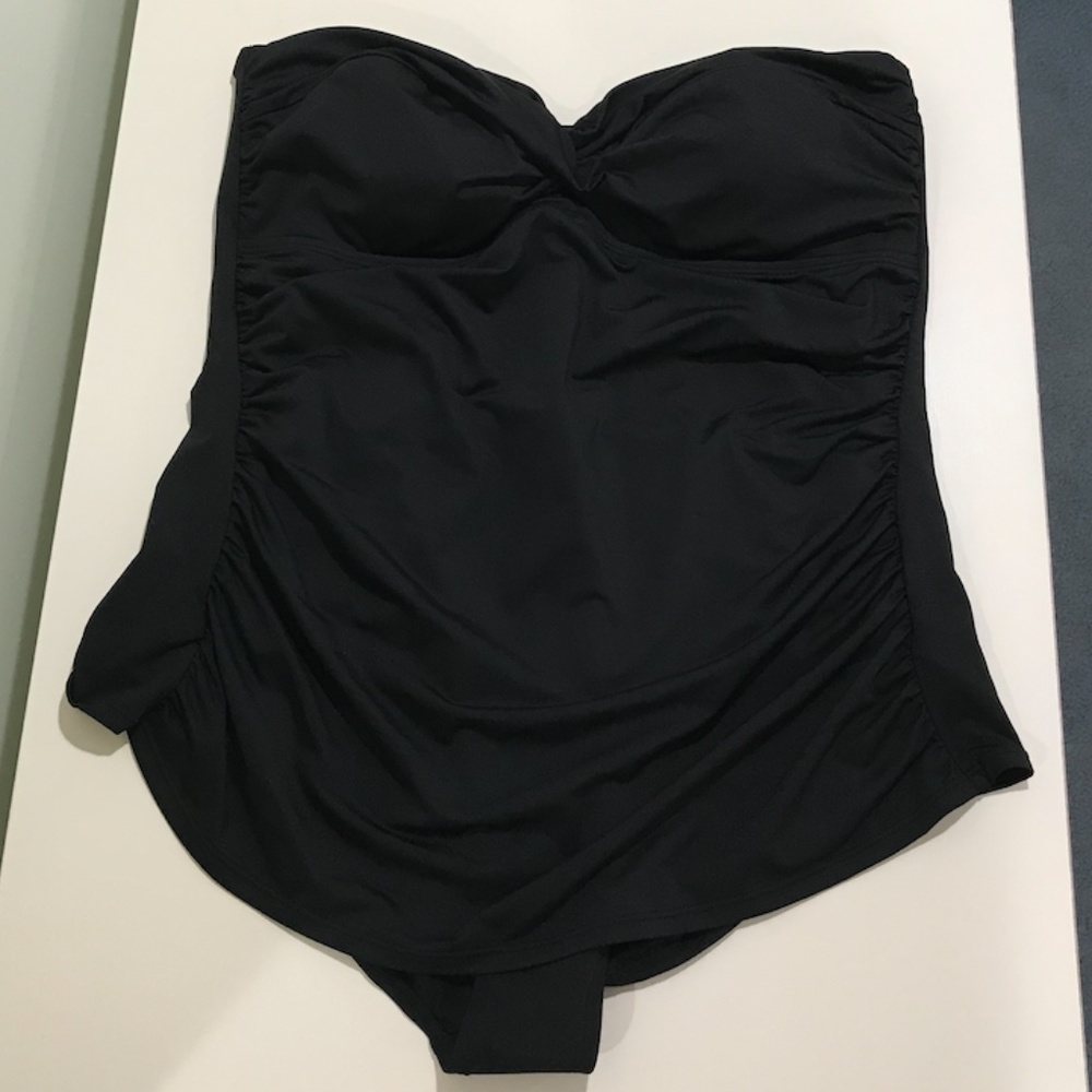 NWOT Merona One-Piece Convertible Black Swimsuit